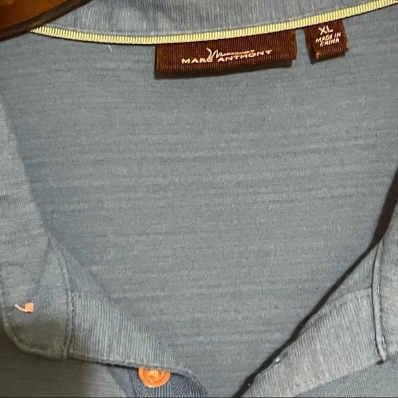 Marc Anthony fitted men’s shirt size XL blue in color - Picture 6 of 6